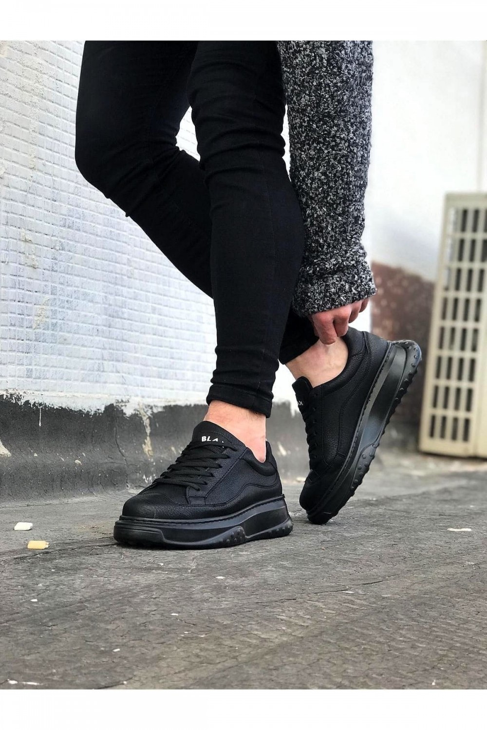 WG507 Erkek Günlük Bağcıklı Cilt Spor Sneaker Ayakkabı CST - Siyah Erkek Ayakkabı WG507 Erkek Günlük Bağcıklı Cilt Spor Sneaker Ayakkabı CST - Siyah – Wagoon Erkek Ayakkabı