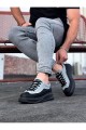 WG507 Erkek Günlük Bağcıklı Süet Cilt Spor Sneaker Ayakkabı SCST - Gri/Siyah Erkek Ayakkabı WG507 Erkek Günlük Bağcıklı Süet Cilt Spor Sneaker Ayakkabı SCST - Gri/Siyah – Wagoon Erkek Ayakkabı