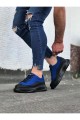 WG507 Erkek Günlük Bağcıklı Süet Cilt Spor Sneaker Ayakkabı SCST - Mavi/Siyah Erkek Ayakkabı WG507 Erkek Günlük Bağcıklı Süet Cilt Spor Sneaker Ayakkabı SCST - Mavi/Siyah – Wagoon Erkek Ayakkabı