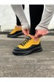 WG507 Erkek Günlük Bağcıklı Süet Cilt Spor Sneaker Ayakkabı SCST - Sarı/Siyah Erkek Ayakkabı WG507 Erkek Günlük Bağcıklı Süet Cilt Spor Sneaker Ayakkabı SCST - Sarı/Siyah – Wagoon Erkek Ayakkabı