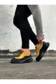 WG507 Erkek Günlük Bağcıklı Süet Cilt Spor Sneaker Ayakkabı SCST - Sarı/Siyah Erkek Ayakkabı WG507 Erkek Günlük Bağcıklı Süet Cilt Spor Sneaker Ayakkabı SCST - Sarı/Siyah – Wagoon Erkek Ayakkabı